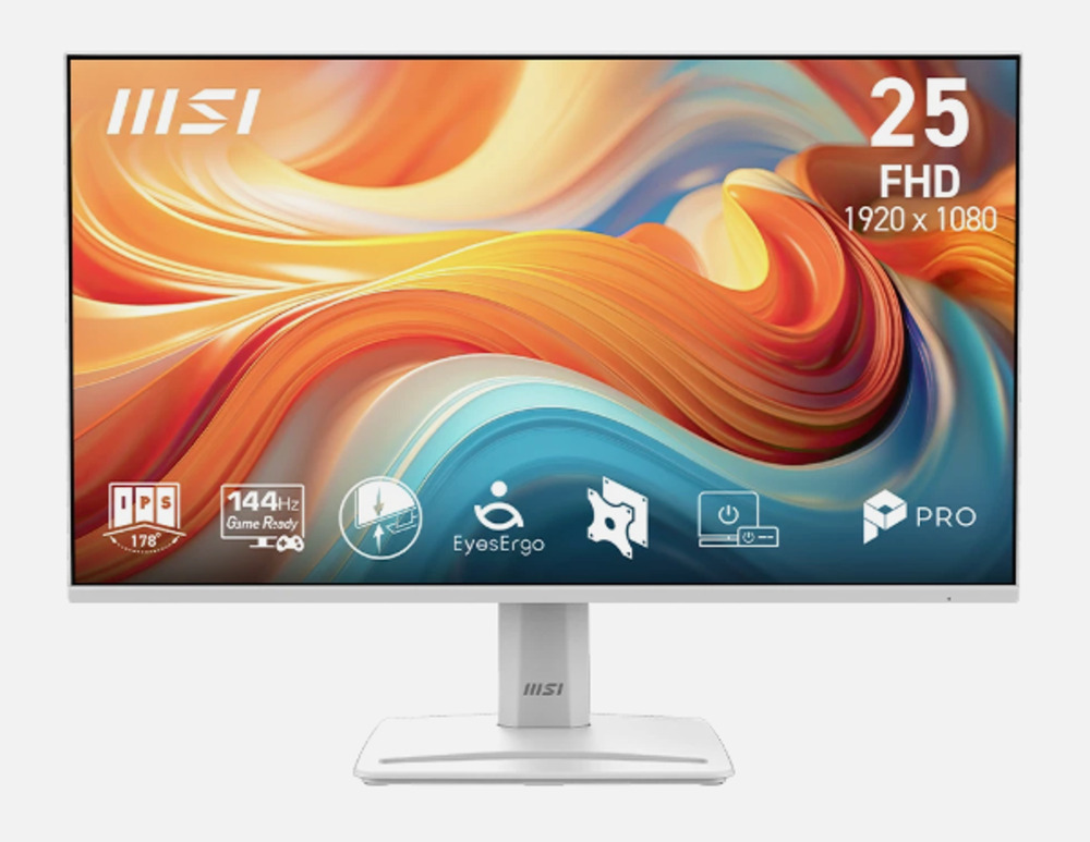 MSI PRO MP251W E14A 24.5-inch IPS 1920 x 1080 (FHD) Computer Monitor 144Hz